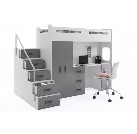 MAX 4 PIĘTROWE RAMA GRAFIT 80 X 200 KPL