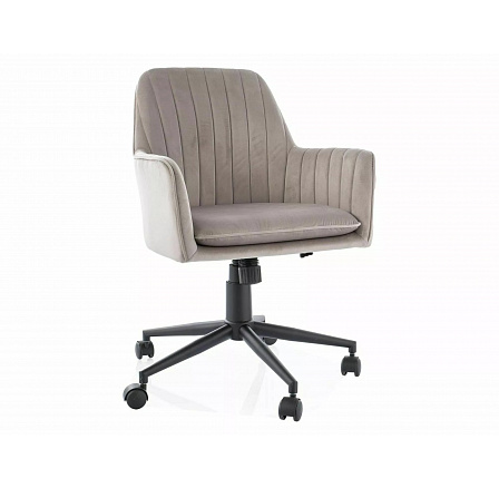 Q-886 VELVET irodai szék, Sötét bézs Bluvel 40