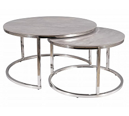 PORTAFINO B konferencia asztal, szürke/króm