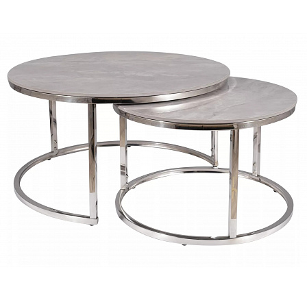 PORTAFINO B konferencia asztal, szürke/króm