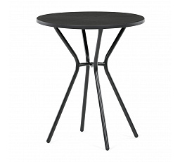 Zahradní stůl 60x60cm, kov, plast, černá, AZT-H1021 BK