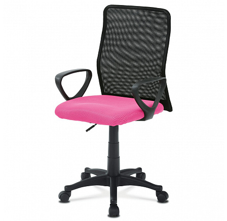 Dětská židle, výškově nastavitelná, růžová síťovina, KA-B047 PINK