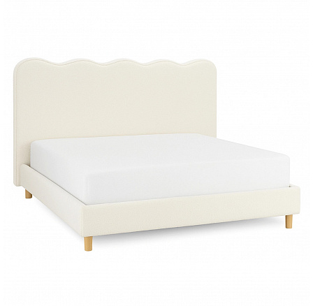 Łóżko 160x200 IZMIR Kremowe Boucle