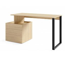 SALSA SL12 íróasztal - univerzális, Keksz Tölgy/Eukaliptusz/Salsa