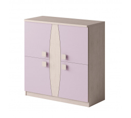 Komoda TENUS TK4D T04, dub santana/vřes