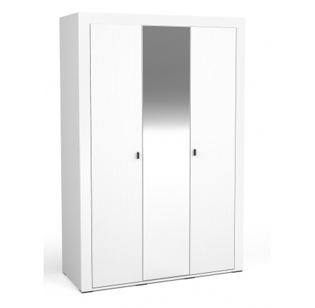 MOSSA MO2 ruhásszekrény, Whisky Tölgy/Fehér Matt