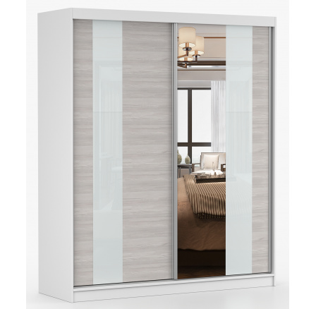 MULTI 32 gardróbszekrény - 183 cm, Fehér/Kathult