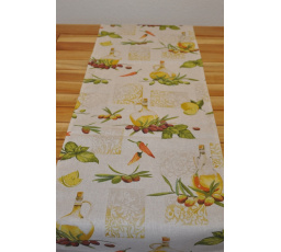 Ubrus běhoun 40x140 motiv olivy