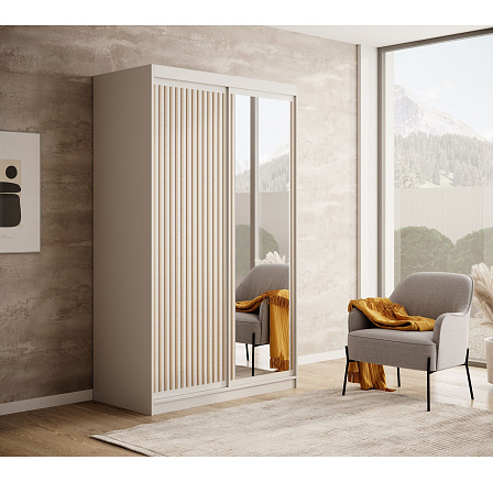 Tolóajtós szekrény Delia 120 Fehér+Artisan