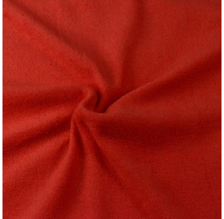 Froté prostěradlo červené na vysokou matraci 190g/m2 140x200