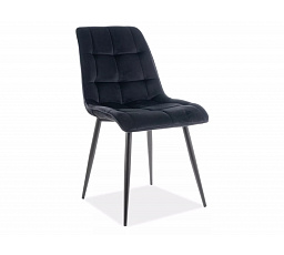 Étkezőszék CHIC VELVET, fekete Bluvel 19/fekete