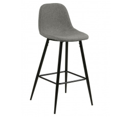 Wilma bárszék, magas, világosszürke/fekete