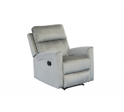 ELŐVÉTEL -15% 09-ig.10 ! Összecsukható relaxációs fotel, szürke bársony FR10-FXJG