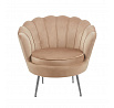 Velvet cappuccino fotel /ezüst lábak/ LC-032-1