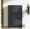 KEVIN fém irodai iratszekrény, 900 x 1400 x 400 mm, antracit