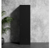 Fém takarítószekrény AGNES, 500 x 1850 500 mm, fekete