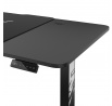 140 cm-es, állítható magasságú X-TENSIO fekete játékasztal