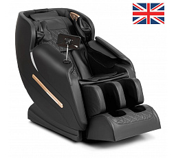 Fotel Masujący VX MAX Czarny Ekoskóra Angielskie Menu