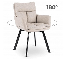 Krzesło Obrotowe CORTADO Beżowe