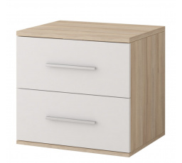 OMEGA III éjjeliszekrény - 22, Sonoma Tölgy/Fehér