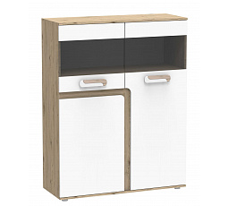 Vitrína APETITO 16, Dub/Bílá