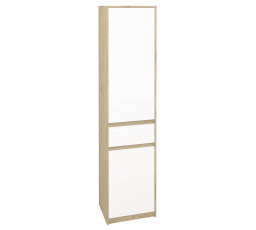 Gardróbszekrény - FJORD 02, San Remo Tölgy / Fehér