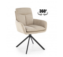 Forgó étkezőszék K536, Bézs/Fekete