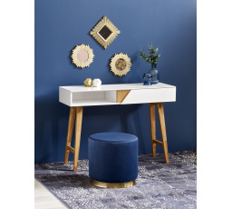 KN1 íróasztal, természetes/fehér