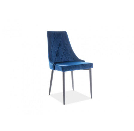 KRZESŁO TRIX B VELVET CZARNY STELAŻ/GRANATOWY BLUVEL86 KRZESŁO TRIX B VELVET CZARNY STELAŻ/GRANATOWY BLUVEL86