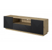 TV komoda Asha, artisan / černý mat