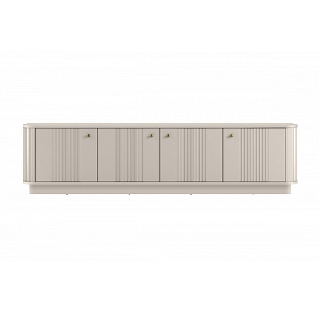 VESPER RTV 187 4D - cashmere mdf / cashmere / złote uchwyty / cokół VESPER RTV 187 4D - cashmere mdf / cashmere / złote uchwyty / cokół