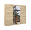 Tolóajtós szekrény tükörrel DENIS 250 Sonoma+Sonoma