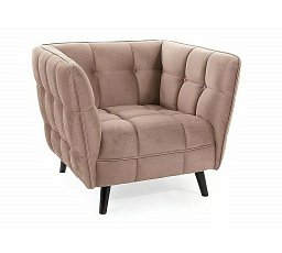 CASTELLO 1 VELVET Fotel, Bézs Bluvel 40/Wenge