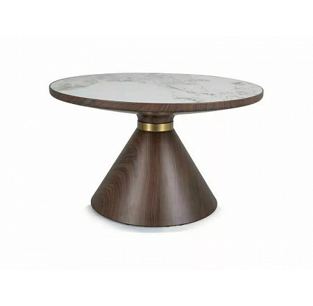 NAPA A konferencia asztal, Fehér márvány hatás/Barna/Arany