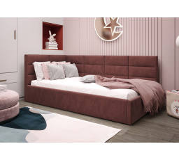 ŁÓŻKO ZAZU - Odcienie różu- T63 , Strona lewa