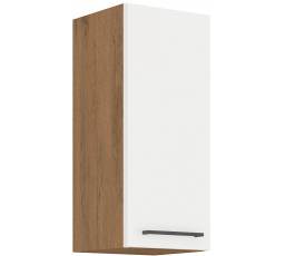 Horní skřínka VEGAS - 30 G-72 1F, Dub Lancelot / Bílý lesk