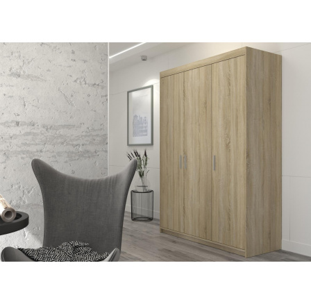 Šatní skříň ENJA 3D, Dub sonoma