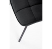 Étkezőszék K332 VELVET, Fekete Bluvel 19/Fekete