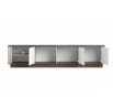 VESPER RTV 187 3D - cashmere mdf / orzech / złote uchwyty / cokół