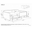 AMELIA RAVEN ÁGY 120X200 C. FUSS 30