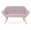 Dvoumístná pohovka, růžová, látka, AK-322 PINK2