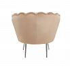 Velvet cappuccino fotel /ezüst lábak/ LC-032-1