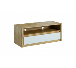 MALTA RTV TV állvány, Artisan Tölgy + Fehér