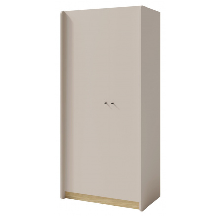 ALESSIO AE 3 ruhásszekrény, Bézs-homok/Tölgy olajozott