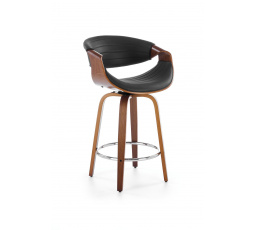 Forgós bárszék H123, Fekete/Dió