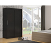 DENVER 150 tolóajtós szekrény Fekete+Fekete