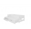 Kétszemélyes ágy matracokkal FRAGA White