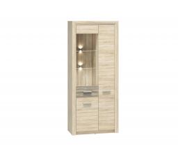 CASTEL 02/S sonoma jasna/MDF sonoma trufel - regał