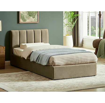 Ágy tárolóval MONTREAL VELVET 90x200 cm, Bézs Bluvel 28