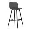 Barová židle, šedá, látka,AUB-X7015 GREY2
